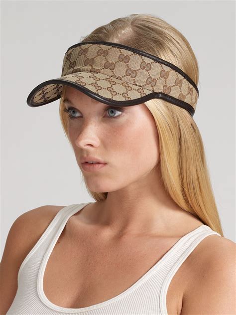 gucci sun visor hat for sale|gucci sun shades.